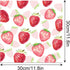 VIVIQUEN 24 Pack Sweet Strawberry Pattern Double-Sided Paper, 12-inches Fruit Plaid Textured Scrapbook Paper Craft Paper Folded Flat for DIY Backg...