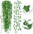 CEWOR 14 Pack 98 Feet Fake Ivy Leaves Artificial Garland Greenery Hanging Plant Vine for Bedroom Wall Decor Wedding Party Room Aesthetic Stuff...
