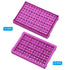 PATIKIL 96 Wells PCR Tube Rack for 0.2ml Test Strips Tubes, 4pcs Waterproof Tubes Filling Tray Centrifuge Tube Holder, Purple...