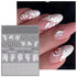 JMEOWIO 3D Embossed Black White Flower Nail Art Stickers Decals Self-Adhesive Pegatinas Uñas 5D Leaves Lace Nail Supplies Nail Art Design Decorati...