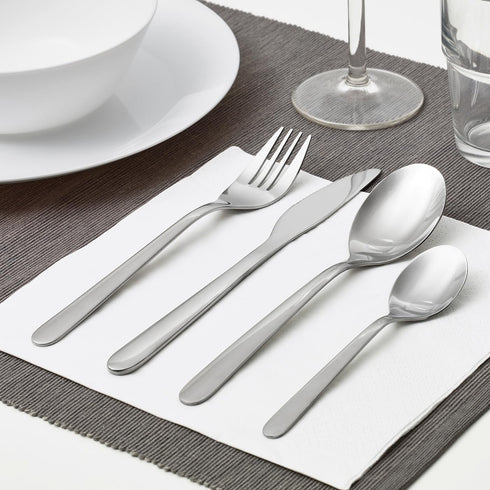 IKEA Mopsig Modern Silverware Cutlery Set 16 Piece Flatware Set - Service For 4 people 18/10 Stainless Steel Mirror Polished...