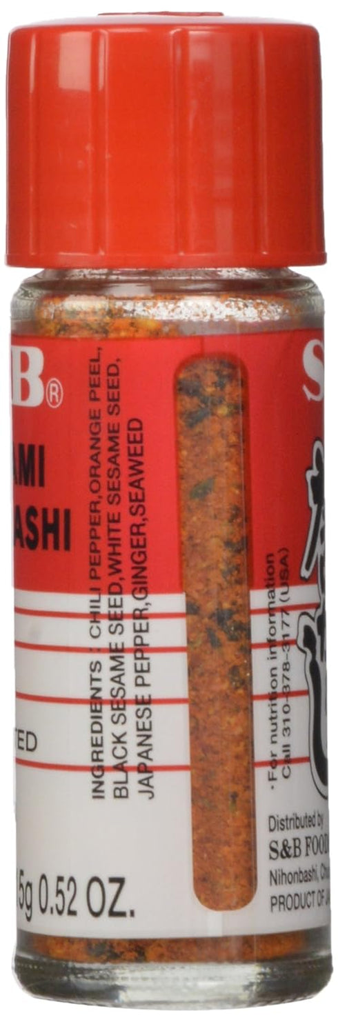 S&B Shichimi Seven Spice Chili Pepper, 0.52 Ounce (Pack of 10)...