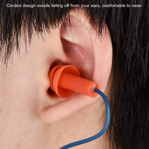 Corded Silicone Noise Reduction Ear Plugs?Metal Detectable Hearing Protection Ear Plugs?Noise Reduction Earplugs...
