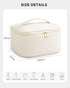 Makeup Bag for Women Large Travel Makeup Bag Organizer Portable Toiletry Bag Cute Makeup Bags Waterproof Leather Cosmetic Bag Makeup Case with Rem...