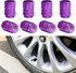 Zicine 8 PCS Car Tire Valve Stem Caps, Aluminum Alloy Wheel Valve Covers with Rubber O-Ring, Corrosion Resistant Leak-Proof Tire Air Cap Set, Univ...