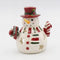 Fine Ceramic Snowman Wearing Scarf Tea Light Candle Holder, 5-1/2" H...