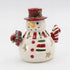 Fine Ceramic Snowman Wearing Scarf Tea Light Candle Holder, 5-1/2" H...
