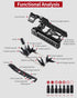 Bike Multi Tool, Bicycle Repair Tool Kit 38 in 1 Bicycle Multitool with Chain Levers Hex Spoke Wrench Splitter Tool and Crank Puller Portable Repa...