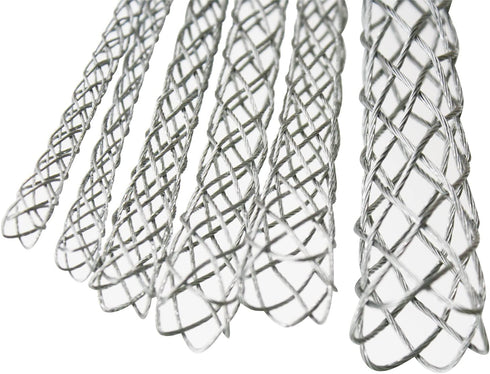 Cable Pulling Grip Sock Kit Galvanizing Steel Antislip Pipe Cable Wire Pulling Grips Lassos Set Flexible Eye Mesh Rope Black...