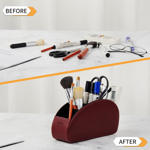Remote Control Holder, Stylish remote control Organizer - Ideal for Storing Remotes, Pens, Keys, Makeup Brushes. Perfect for Office, Coffee Table,...