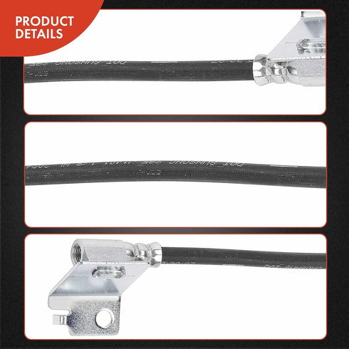 A-Premium Rear Passenger Side Brake Hydraulic Hose Compatible with Select Ford Models - E-550 Super Duty 2003, E-550 Econoline Super Duty 2002 - R...