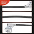 A-Premium Rear Passenger Side Brake Hydraulic Hose Compatible with Select Ford Models - E-550 Super Duty 2003, E-550 Econoline Super Duty 2002 - R...