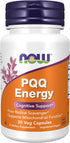 NOW Supplements, PQQ Energy, Free Radical Scavenger*, Cognitive Support*, 30 Veg Capsules...