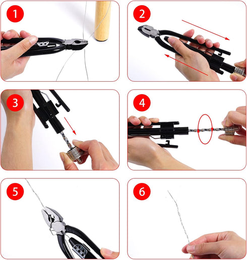 6 Inch Safety Wire Pliers, Wire Twisting Tool Lock Wire Pliers with 25' Stainless Steel Wire, Heavy Duty Wire Twisting Tool for Aircraft Machinery...