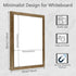 Dry Erase White Board, Magnetic Whiteboard for Wall, Office/School/Home, Hanging Board for Decoration/Planning, 7.8"x 11.8" Rustic Brown Frame(PA-...