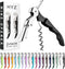 HYZ 2-Pack Wine Opener Waiter Corkscrew, Professional Wine Key for Servers, Bartender, with Foil Cutter, Manual Wine Bottle Opener Double Hinged (...