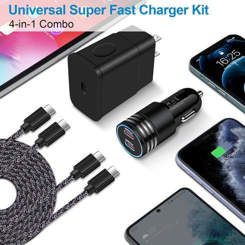 Super Fast Charger Type C, 25W Samsung Android Phone Charger for Samsung Galaxy A14 5G A15 5G A54 A55 S24 S24+ S24 Ultra S23 FE S22 S21 S20 A03s A...
