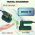 Portable Mini Travel Iron for Clothes, 180° Rotating Handheld Iron, 2 in 1 Small Size Ironing Machine for Dry and Wet Ironing for Business, Home, ...