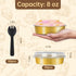 50 Pcs Muffin Pans With Lids, 4 Inch Disposable Cupcake Pans, 8oz Golden Aluminum Pie Pans, Round Oven Mini Cake Pan with Spoons Suit for Tart Pie...