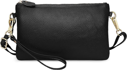 Uromee Wristlet Wallet Clutch Purses for Women Genuine Leather Crossbody Bag Handbag with Detachable Shoulder Chain...