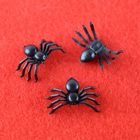 120 PCS Mini Fake Spider?Plastic Black Spider Toys, Simulated Insect Toys for Funny Prank Spider and Joke Halloween Party Supplies...