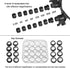 LED Illuminated Double Eye Jeweler Watch Repair Magnifying Glasses Loupe Headband Magnifier -8 Interchangeable Lens: 2.5X/4X/6X/8X/10X/15X/20X/25X...