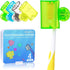 4 Pack Colorful Toothbrush Head Covers - Portable & Durable Brush Pod Cases with Protective Caps, Ideal for Travel, Camping, Bathroom, School, Eas...