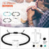 Fumete 16 Pcs Cross Bracelet, Cross Beads Bracelet for Women Men, Cross Yoga Healing Anxiety Bracelets with 4mm Natural Stone Beaded Adjustable Cr...