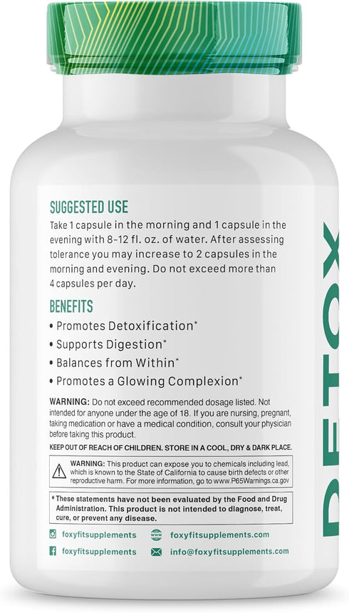 Detox for Her 30 Day Detox Cleanse Formula That Supports Healthy Digestion Function, Promotes Detoxification, & Balances from Within*...