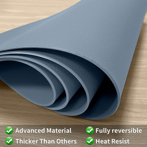 Herda Placemats Set of 6 for Dining Table Mats Faux Leather Placemats Wipeable Washable Placemats for Round Table Mats for Kitchen Dining Patio He...