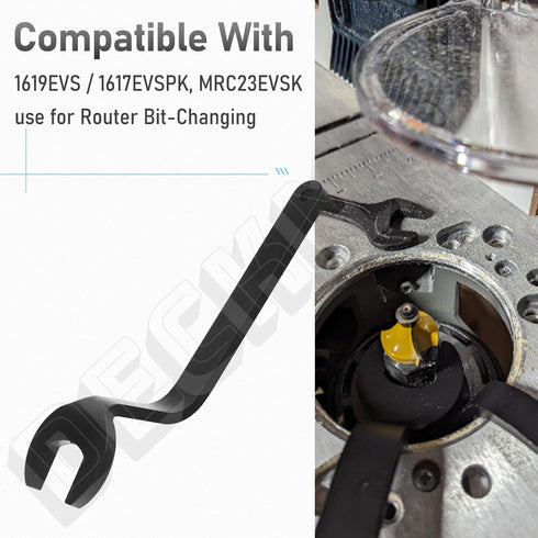 DECKMAN RA1152 Offset Wrenches for Router Bit-Changing Compatible With Bosch Routers RA1152 Offset Wrenches 1613, 1613EVS, 1617, 1617EVS, 1619EVS ...