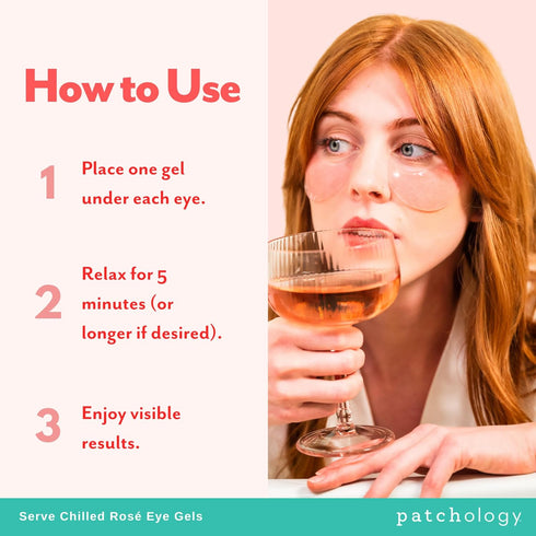 Patchology Hydrating Under Eye Patches for Dark Circles, Serve Chilled Hyaluronic Acid Serum Under Eye Mask protects and softens skin, Rose Eye Ma...