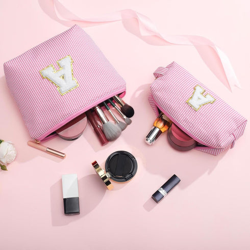 Preppy Stuff Gifts for Women, Makeup Bag Cosmetic Bag Daughter Sister Birthday Gifts for Girl Women Teacher Gifts Make Up Bag Gifts for Friends Ma...