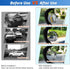 2024 New Upgrade Blind Spot Mirrors, Round 360°Convex Car Mirror Rear View with Border, Silver Wide Angle Side Mirror Car Exterior Accessories for...