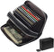 Women's RFID Blocking Leather Zipper Card Wallet Small Purse Credit Card Case Holder for Mother Day Gift (Black)...