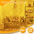 Ollny String Lights 120LED 40FT, Warm White Fairy Lights Waterproof Connectable Timer, 8 Modes Plug in Christmas Lights for Bedroom Outdoor Party ...