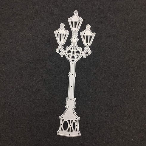 1.9 by 5.6 Inches Street Light Metal Cutting Dies for Card Making Scrapbooking Christmas Craft Dies (JA050422)...