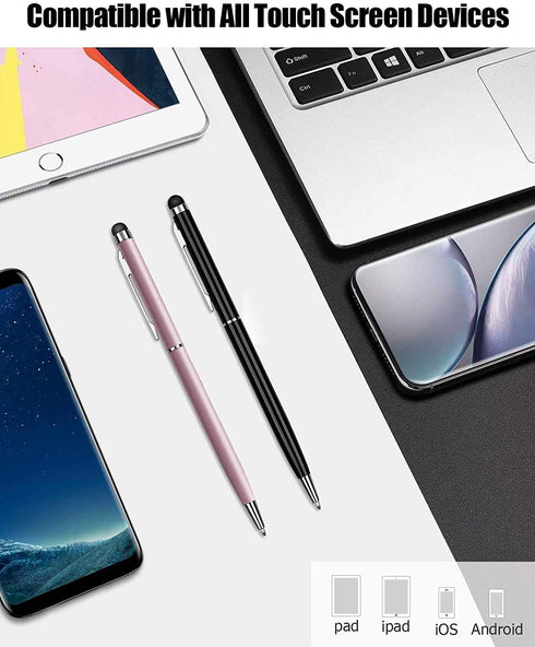 Stylus Pens for Touch Screens anngrowy Stylus Pen Universal Stylus Ballpoint Pen 2 in 1 Stylists Pens for iPad iPhone Tablet Laptops Kindle Samsun...