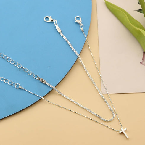 Ankle Bracelets for Women Gold Silver Layered Glitter Anklet for Women Waterproof Beach Cross Anklet Set Dainty Summer Foot Jewelry Gift...