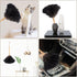 Ostrich Feather Duster, 16 inch Black Genuine Ostrich Feathers with Wood Handle, Reusable Car Dusters, Eco-Friendly Cleaning Handheld Dusters for ...