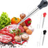 Turkey Baster for Cooking, Stainless Steel Turkey Baster Syringe with Cleaning Brush and Marinade Injector, Black...
