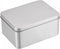 uxcell Metal Tin Box, 4.92" x 3.54" x 2.36" Rectangular Empty Tinplate Containers with Lids, Silver Tone, for Home Organizer, Candles, Gifts, Car ...