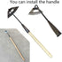 Gardening Tools Hollow Hoe, All-Steel Hardened Hollow Hoe, Sharp Edge Garden Weeding Tools, Hoe Garden Tool Hand Shovel Weed Puller for Backyard L...