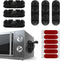 6 PCS Cord Organizer Kitchen Storage Black Soft Silicone Appliance Cord Organizer for Appliances Air Fryer Coffee Maker Blender Toaster...