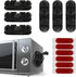6 PCS Cord Organizer Kitchen Storage Black Soft Silicone Appliance Cord Organizer for Appliances Air Fryer Coffee Maker Blender Toaster...