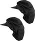 Yolev 2Pcs Chef Hats-Kitchen Baker Cooking Hair Nets Food Service Hairnets for Women Men with Brim (Black)...