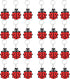 24 Pack Ladybug Keyring Pack Party Favor for Ladybug Lover, My Little Ladybug Themed Party, Baby Shower, Birthday...