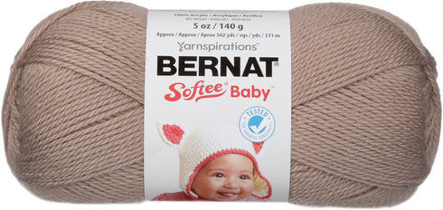 Bernat Softee Baby Yarn, 5 oz, Little Mouse, 1 Ball...