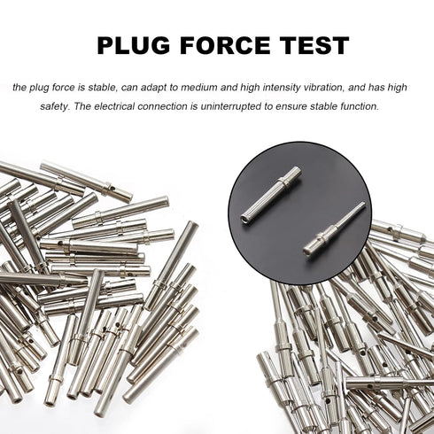 ST6260 DTM Series Connector Terminal Kit Contact Size 20, 40 PCS Male 0460-202-20141 & 40 PCS Female 0462-215-20141, Solid Contacts Wire Gauge 20-...