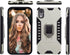 MODOS LOGICOS Case for iPhone XR, Dual Layers Shockproof Protective Case with Built-in 360 Metal Rotating Ring Kickstand, Working with Any Magneti...